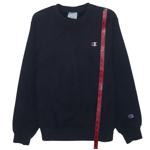 Champion Men's Black Reverse Weave Pullover Sweatshirt M