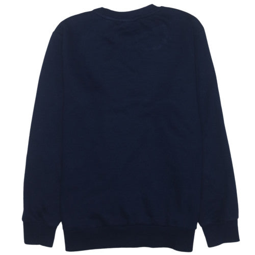 Fila Men's Blue Crew Neck Pullover Sweatshirt M Regular Fit