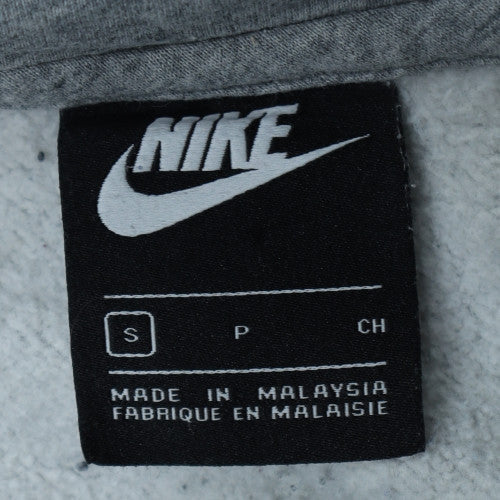 Nike Men's Grey Pullover Hoodie Size S Regular Fit Sports Fleece