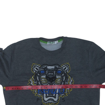Kenzo Men’s Grey Embroidered Tiger Sweatshirt XXL Pullover