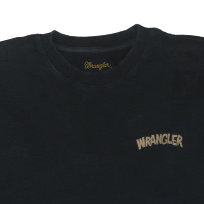 Wrangler Men's Black Small Graphic Retro Cotton Sweatshirt
