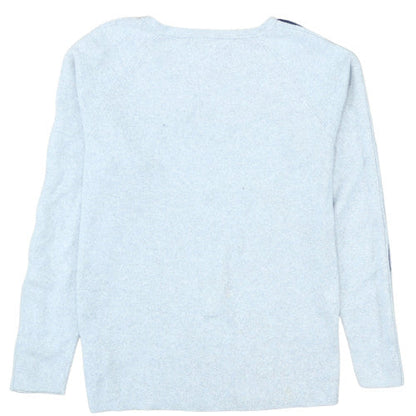 Tommy Hilfiger Men's Grey XL Crew Neck Logo Knit Jumper