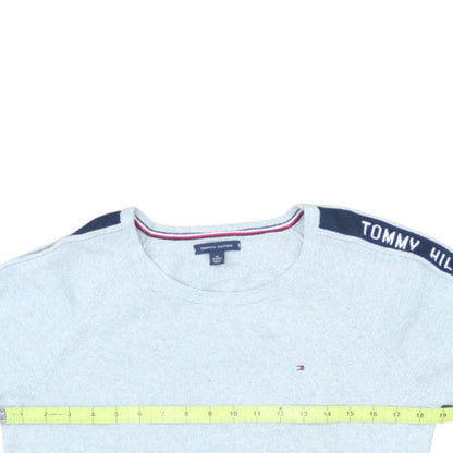 Tommy Hilfiger Men's Grey XL Crew Neck Logo Knit Jumper