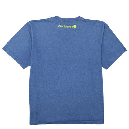 Carhartt Men's Blue 2XLT Original Fit Logo T-Shirt