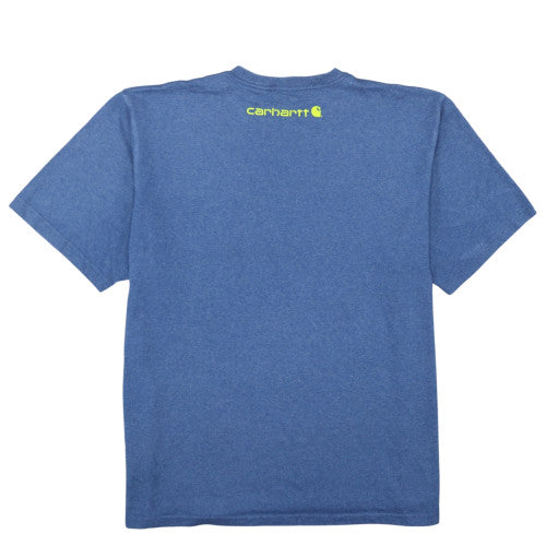 Carhartt Men's Blue 2XLT Original Fit Logo T-Shirt