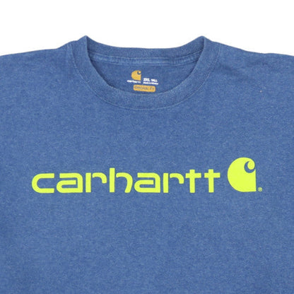 Carhartt Men's Blue 2XLT Original Fit Logo T-Shirt