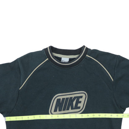 Nike Men's Black Pullover Sweatshirt S Vintage Crew Neck Logo