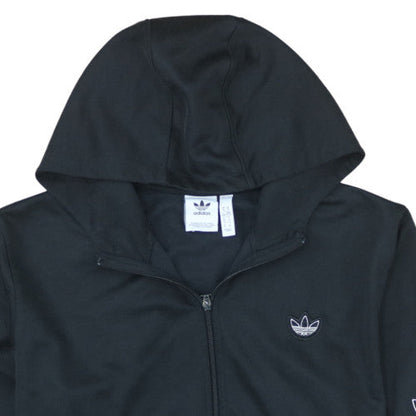 Adidas Men's Black XL Full Zip Hoodie Sweatshirt with Hood