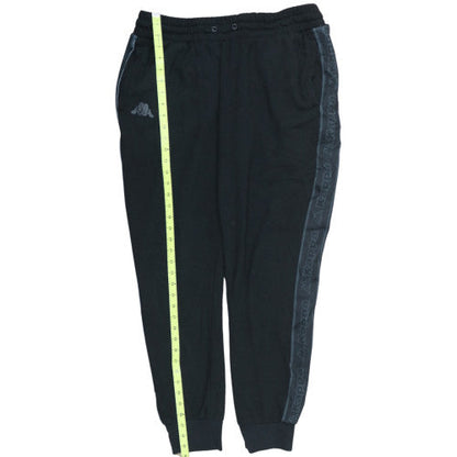 Kappa Men's Black XL Jogger Trousers with Side Stripe
