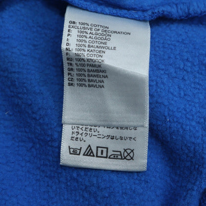 The North Face Boys Blue XL Pullover Hoodie 100% Cotton Logo Print
