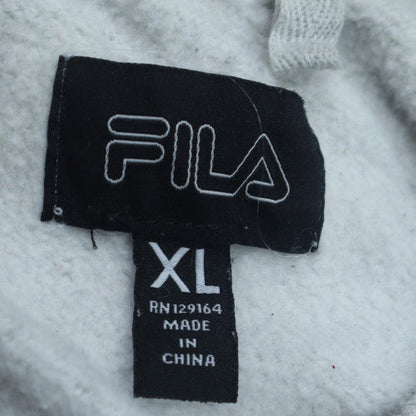 FILA Men's Grey XL Logo Pullover Sweatshirt Crew Neck