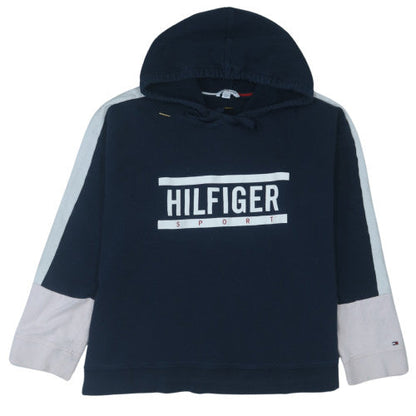 Tommy Hilfiger Sport Womens Navy Hoodie XXL Relaxed Fit Cotton