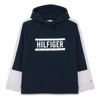 Tommy Hilfiger Sport Womens Navy Hoodie XXL Relaxed Fit Cotton