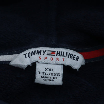 Tommy Hilfiger Sport Womens Navy Hoodie XXL Relaxed Fit Cotton