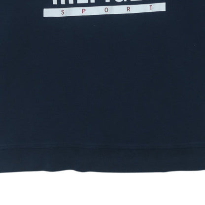 Tommy Hilfiger Sport Womens Navy Hoodie XXL Relaxed Fit Cotton