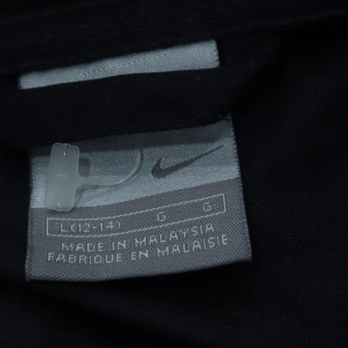 Nike Womens Black Full Zip Sweatshirt L 12-14 Polyester Sportswear