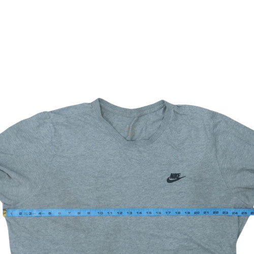 Nike Men's Grey Crew Neck Cotton Short Sleeve T-Shirt Size XS