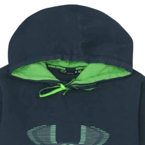 Under Armour Men's Blue Medium Pullover Hoodie with Logo