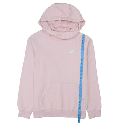 Nike Womens Pink Pullover Hoodie Medium Cotton Blend Casual