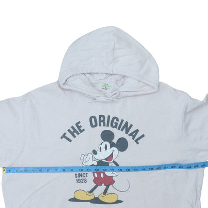 Kiabi Disney Womens White Mickey Mouse Pullover Hoodie XL
