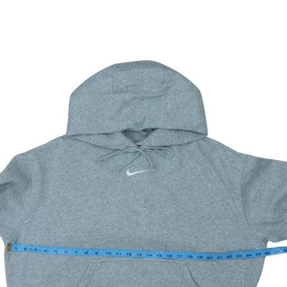 Nike Men's Grey Pullover Hoodie Small Fleece Logo Sweatshirt