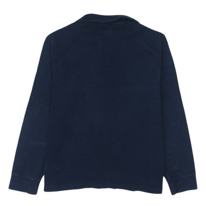 Ralph Lauren Men's Blue 1/4 Zip Cotton Fleece Sweatshirt M