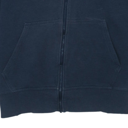 Nike Mens Blue Full Zip Hoodie XL Fleece Lined Sweatshirt
