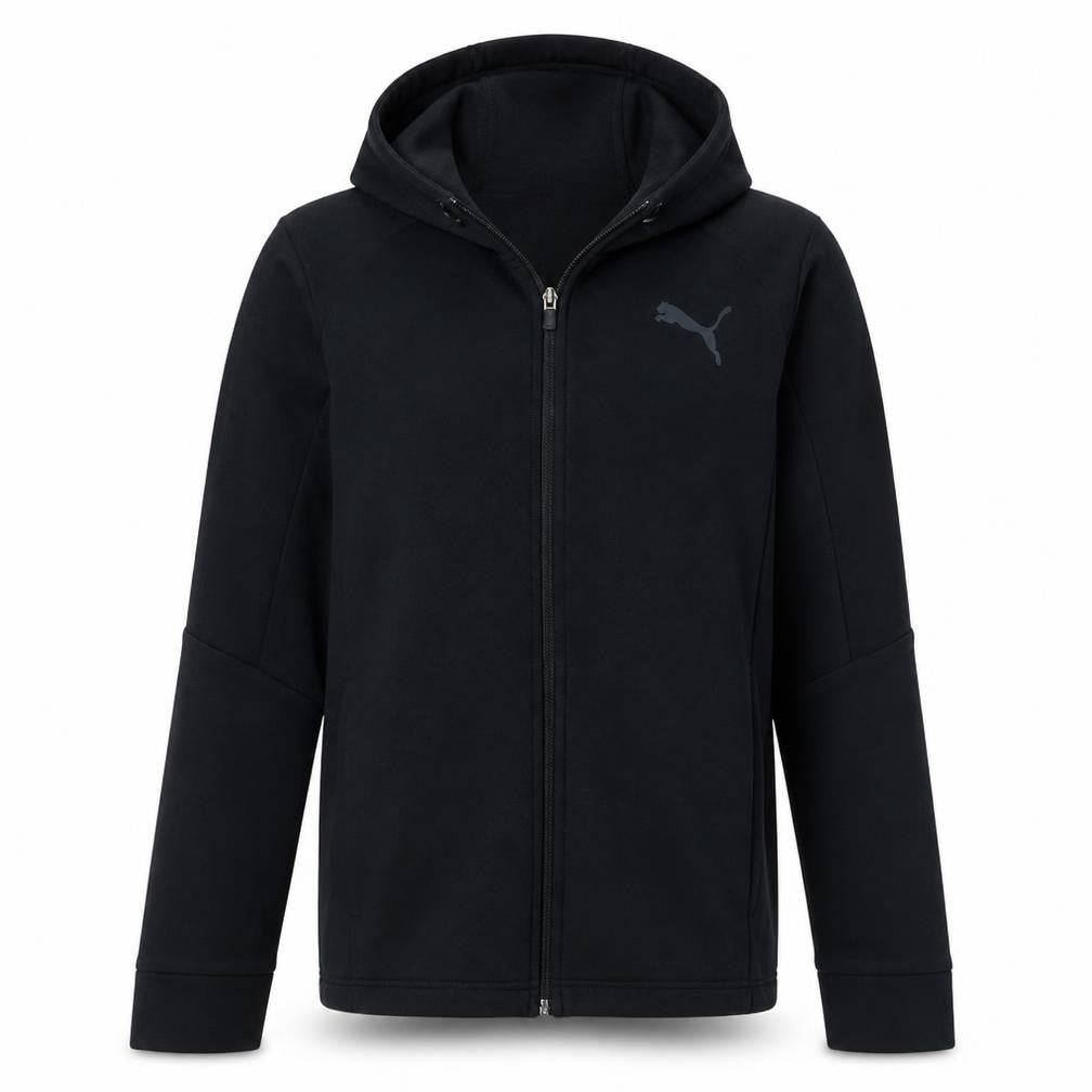 Puma Men's Black Full Zip Hoodie Size L Fleece Sportswear