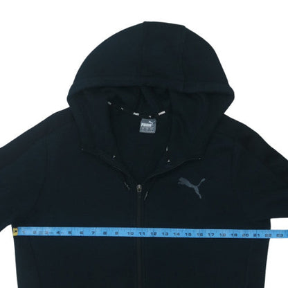 Puma Men's Black Full Zip Hoodie Size L Fleece Sportswear