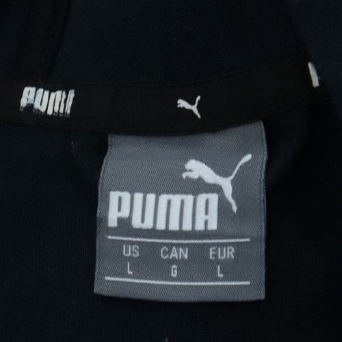 Puma Men's Black Full Zip Hoodie Size L Fleece Sportswear