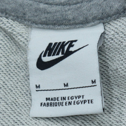 Nike Men's Grey Pullover Hoodie M Regular Fit Sports Fleece