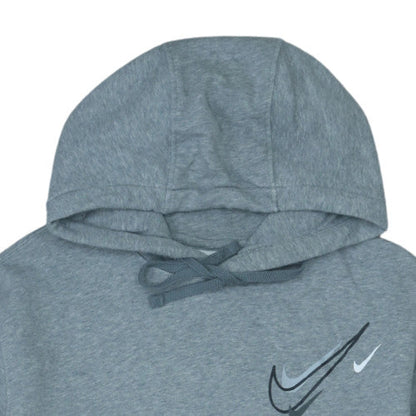 Nike Men's Grey Pullover Hoodie M Regular Fit Sports Fleece