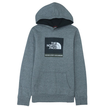 The North Face Boys Grey XL Pullover Hoodie with Logo Graphic
