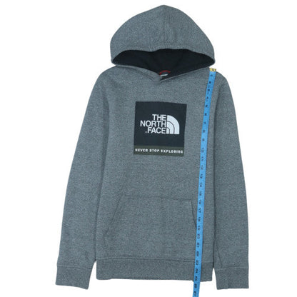 The North Face Boys Grey XL Pullover Hoodie with Logo Graphic