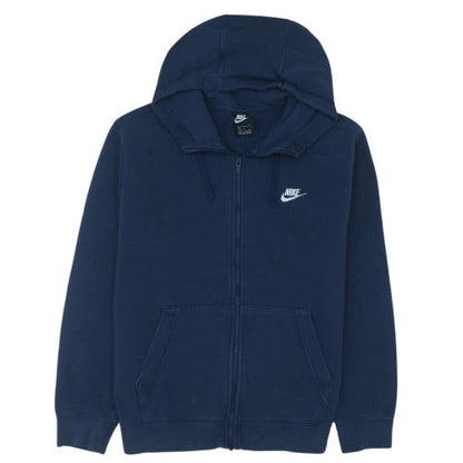 Nike Men's Blue Full Zip Hoodie L Fleece Sweatshirt