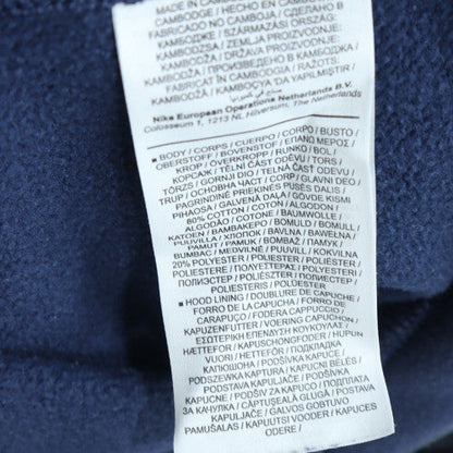 Nike Men's Blue Full Zip Hoodie L Fleece Sweatshirt