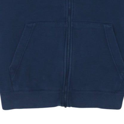 Nike Men's Blue Full Zip Hoodie L Fleece Sweatshirt