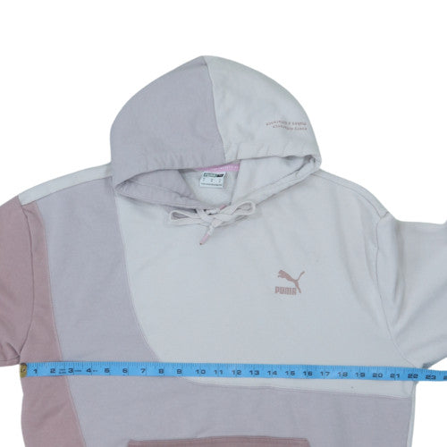 Puma Womens Multicoloured Pullover Hoodie Size M Colourblock Cotton