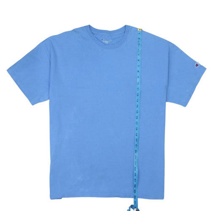 Champion Men's Blue 2XL Crew Neck Cotton T-Shirt