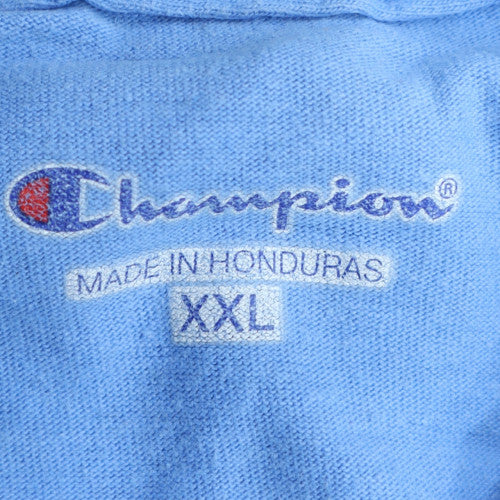 Champion Men's Blue 2XL Crew Neck Cotton T-Shirt