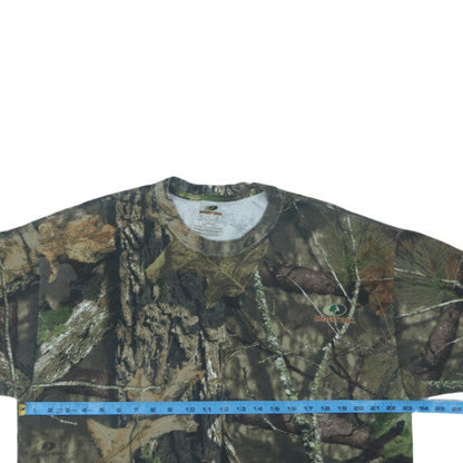 Mossy Oak Men's Green Camouflage Short Sleeve Cotton T-Shirt XL