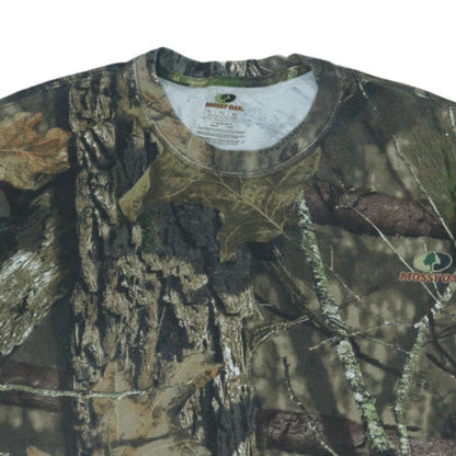 Mossy Oak Men's Green Camouflage Short Sleeve Cotton T-Shirt XL