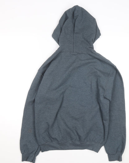 The Alamo Men’s Grey Pullover Hoodie S Graphic Fleece Sweatshirt