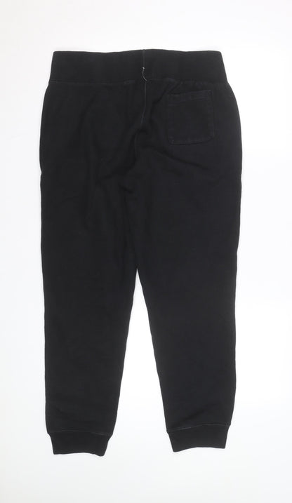 Champion Men Black Reverse Weave Jogger Sweatpants Size L