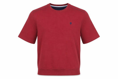 IZOD Men Red Short Sleeve Crew Neck Pullover Sweatshirt M