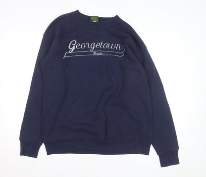 Home Team Advantage Men's Blue Georgetown Hoyas Pullover Sweatshirt L