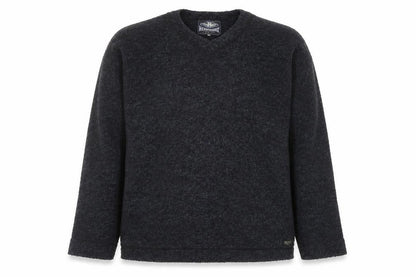 Headworx Men’s Black XL V-Neck Chunky Knit Wool Pullover Jumper