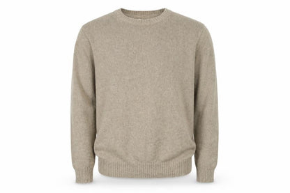 St. John's Bay Men's Beige Cotton Crew Neck Pullover Jumper Size L