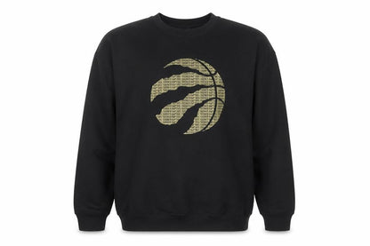 NBA Men's Black Toronto Raptors Logo Pullover Sweatshirt Size L