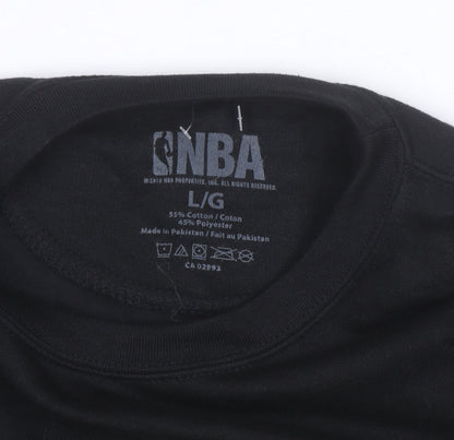 NBA Men's Black Toronto Raptors Logo Pullover Sweatshirt Size L